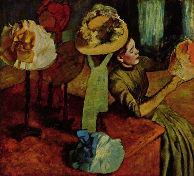 Edgar Degas The Millinery Shop oil painting image
